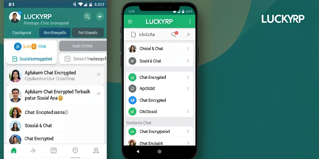 Tampilan antarmuka pengguna LUCKYRP yang menarik dan fungsional.