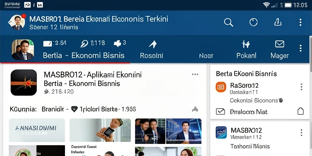 Antarmuka pengguna yang sederhana dan informatif dari MASBRO12.
