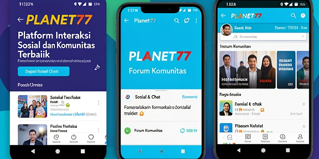 Tampilan antarmuka Forum Komunitas PLANET77 yang menarik.